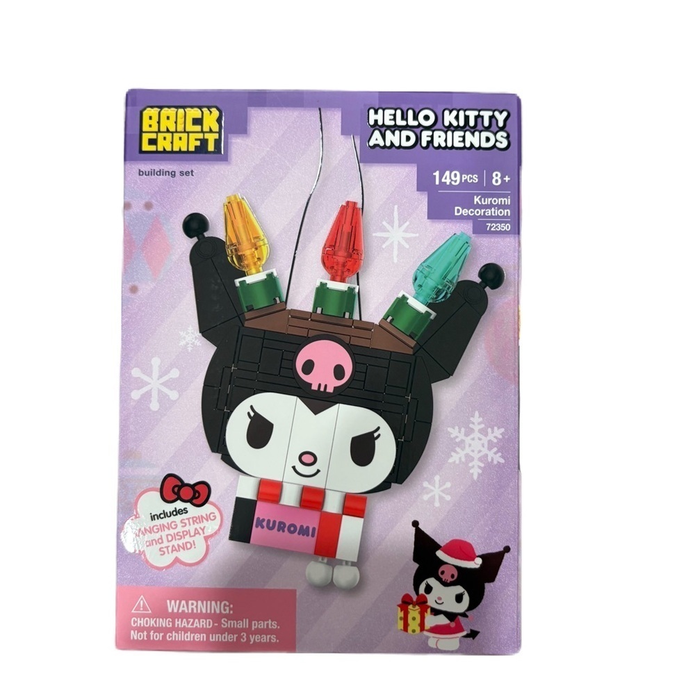 Hello Kitty Kuromi Building Set NEW Brick Craft Holiday Christmas Lights